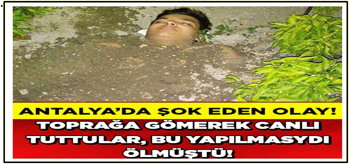 ANTALYA'DA ŞOK EDEN OLAY! 1