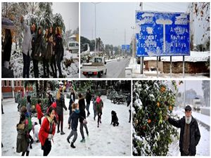 ANTALYA'DA 16 YIL SONRA İLK KARDAN ADAM