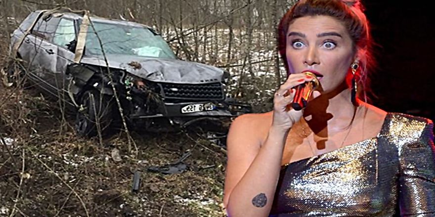 ÜNLÜ ŞARKICI ARABASIYLA TAKLA ATTI