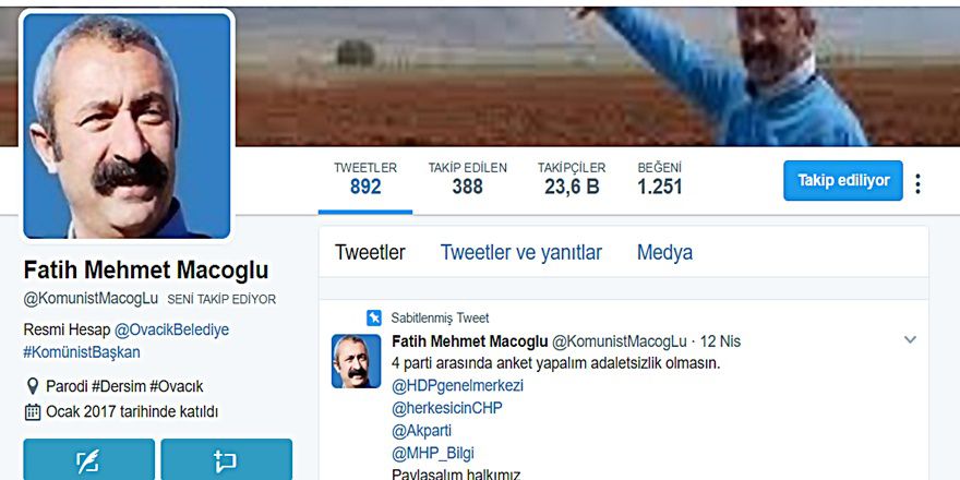 Komünist Başkan Macoğlu'nun Referandum anketinden ne çıktı