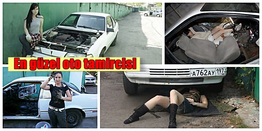 Rus kadın oto tamircisi fark yaratıyor