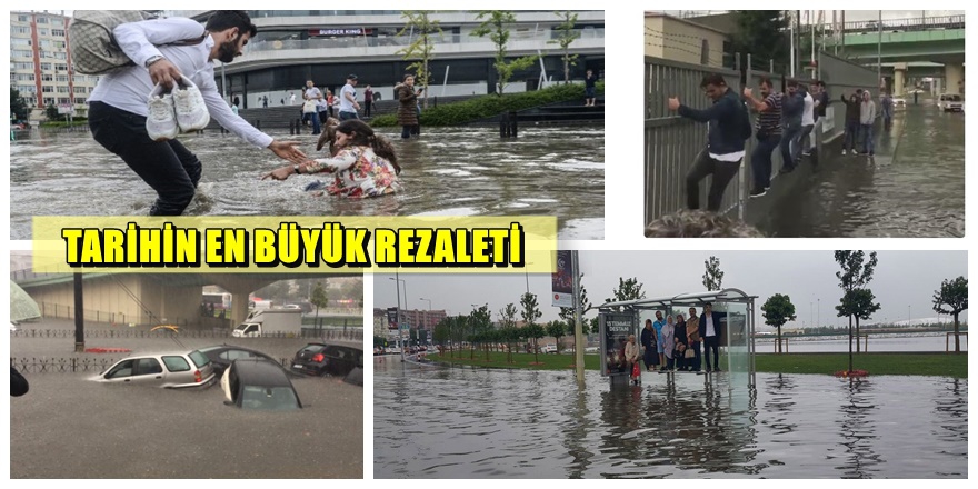 İstanbul sel rezaletinden inanılmaz görüntüler 1