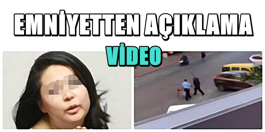 Polisten Kazakistan uyruklu kadına sokakta feci dayak 1