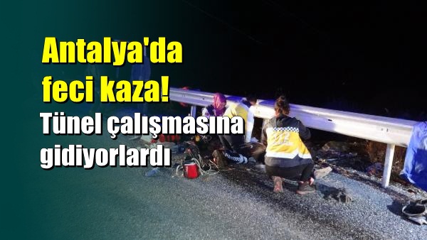 Antalya'da işçileri taşıyan midibüs devrildi: Ölü ve yaralılar var 1