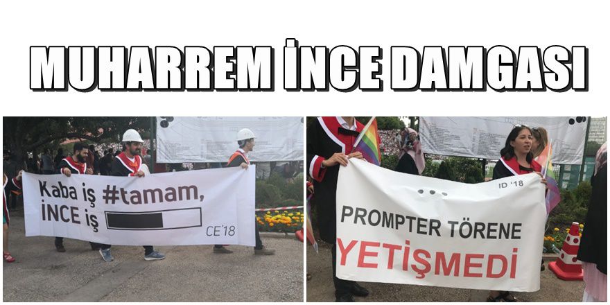 ODTÜ öğrencileri " Mezuniyet Töreninde " İNCE tarih yazdı