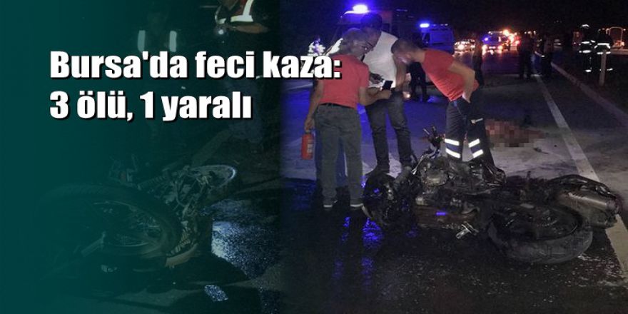 İki motosiklet kafa kafaya çarpıştı: 2’si yanarak 3 kişi öldü, 1 yaralan