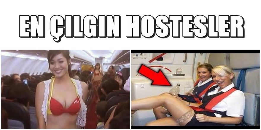 Hosteslerin uçakta çekilmiş en çılgın fotoğrafları 1