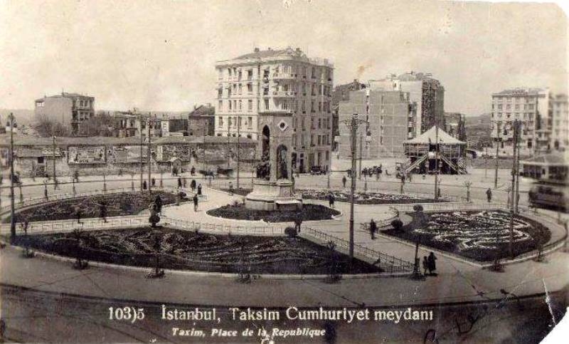 Bir Zamanların şaşırtan Taksim görüntüleri 1