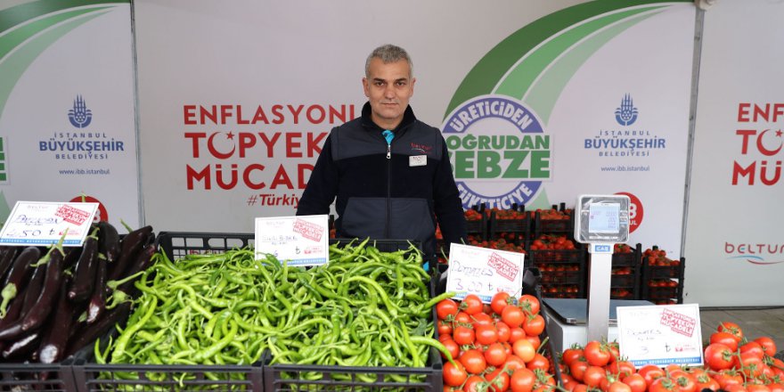 İstanbul’da Tanzim Satışında Tonlarca Sebze Alındı