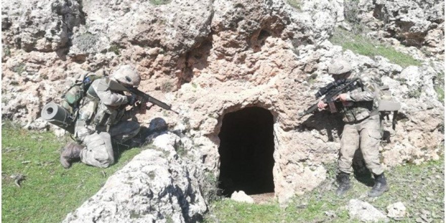 Pkk’lı Teröristlerin Kullandığı 35 Mağara Tespit Edildi