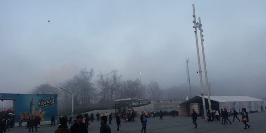 Taksim’den Eşsiz Sis Manzarası