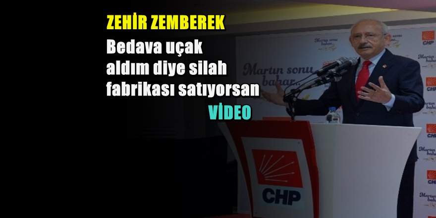 Kılıçdaroğlu'ndan Erdoğan'a " Bedava Uçak İçin mi Satıyorsun ?"