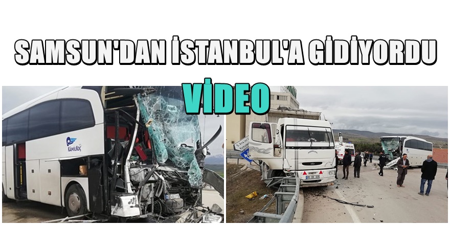 Amasya'da feci kaza 15 Yaralı
