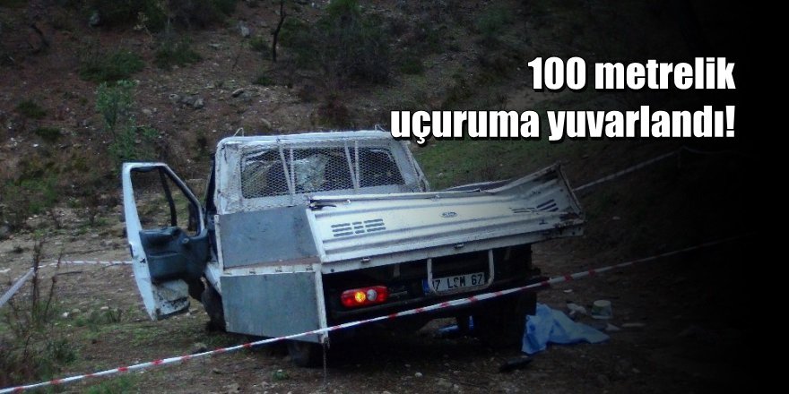 Antalya'da Kamyonet Uçuruma Yuvarlandı: 1 Ölü