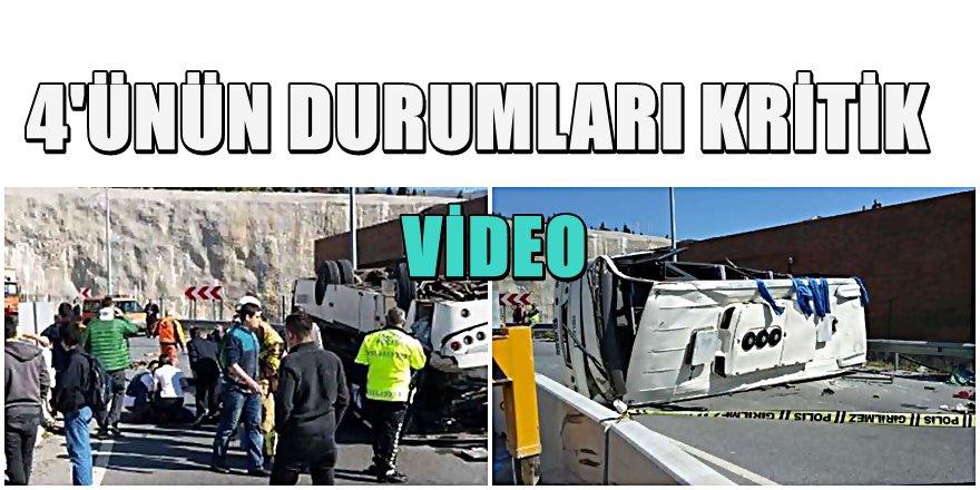 İzmir'de Öğrenci Servisi Faciası 4 Ağır 28 Yaralı