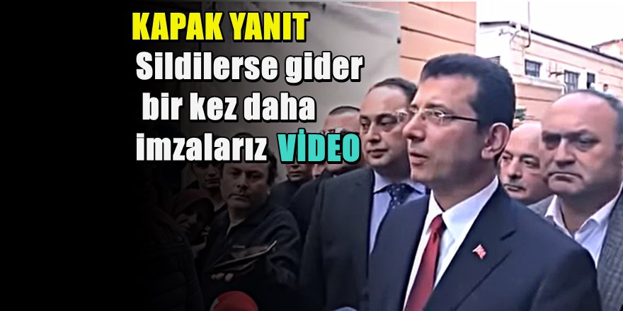 Ekrem İmamoğlu'na Suç Duyurusu