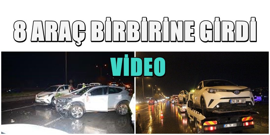 Eskişehir'de Dolu Zincirleme Kazaya Neden Oldu 1 Polis ağır yaralı