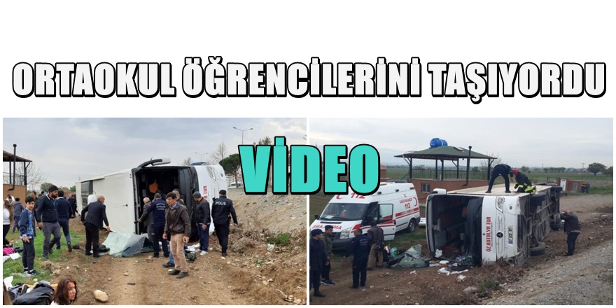 Denizli'de Öğrenci Taşıyan Tur Otobüsü Devrildi 34 Yaralı