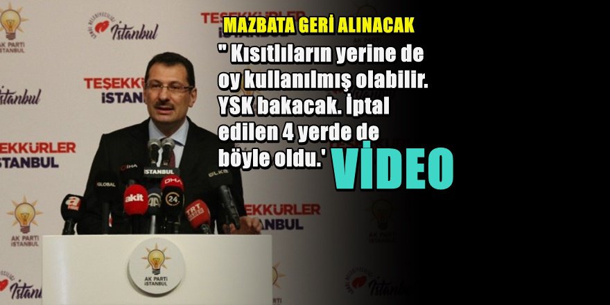 AKP'den Ortalığı Karıştıracak Açıklama