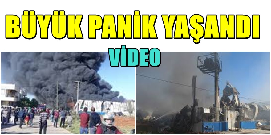 Antalya’da Bidon Üretim Fabrikasında Yangın