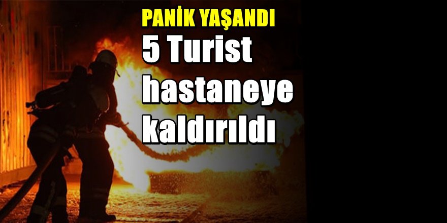 Antalya'da 4 Yıldızlı Otelde Yangın 5 Turist hastanede