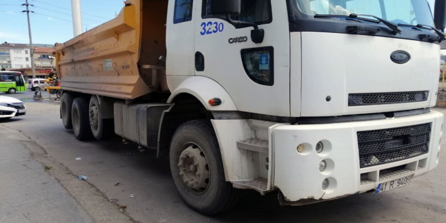 Kocaeli'de Hafriyat kamyonu Faciası 1 Ölü