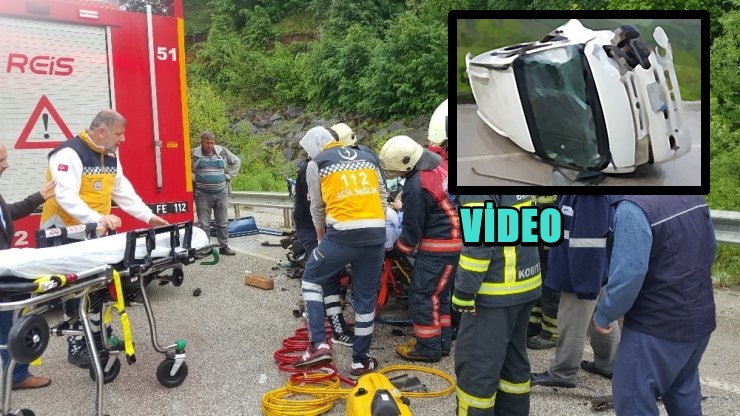 Düzce'de Feci kaza 1 Ölü, 1 Yaralı