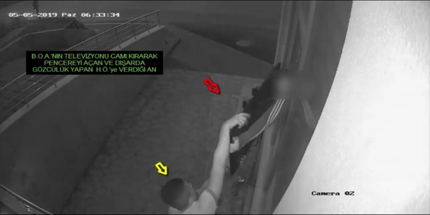 Gaziantep'te Televizyon Hırsızları Kamerada