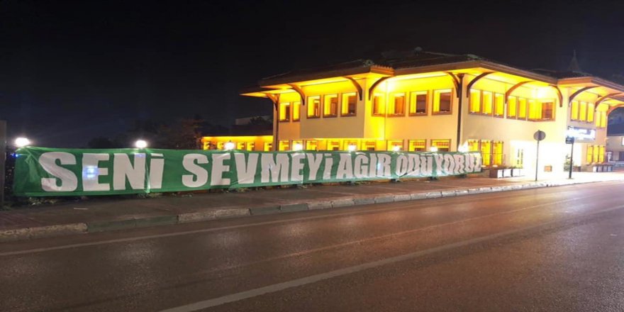 Bursasporlu Taraftarlardan Oyunculara Mesaj