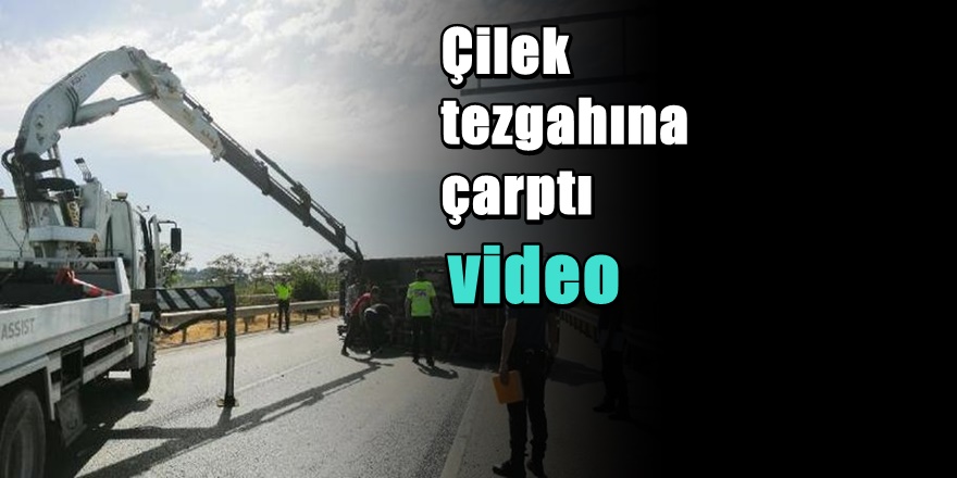 Antalya'da Devrilen Kamyon Çilek Tezgahına Çarptı 2 Yaralı