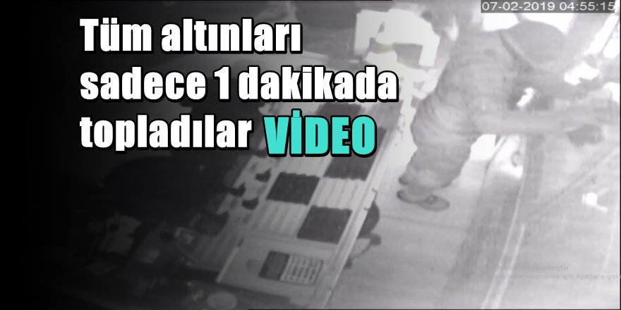 Antalya'da Kuyumcudan 1 Milyonluk Altını Böyle Çaldılar