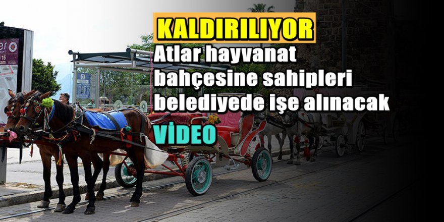 Antalya'da Faytonlar Kaldırılıyor