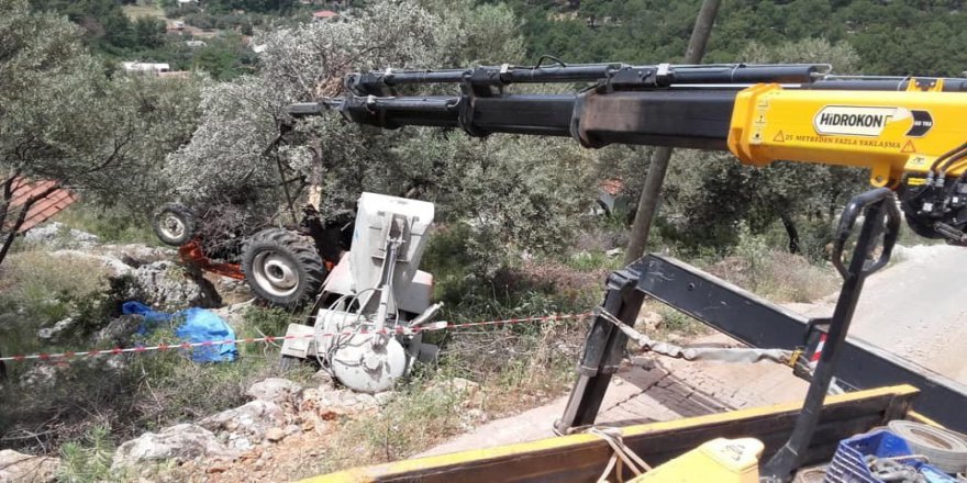 Antalya'da Feci Traktör kazası 1 Kişi Öldü