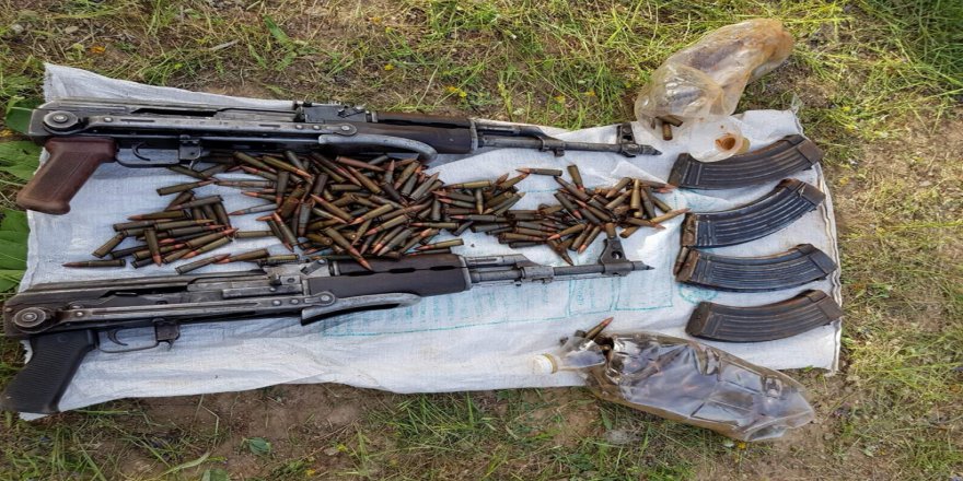 Pkk’ya Ait Mühimmatlar Toprağa Gömülü Halde Ele Geçirildi