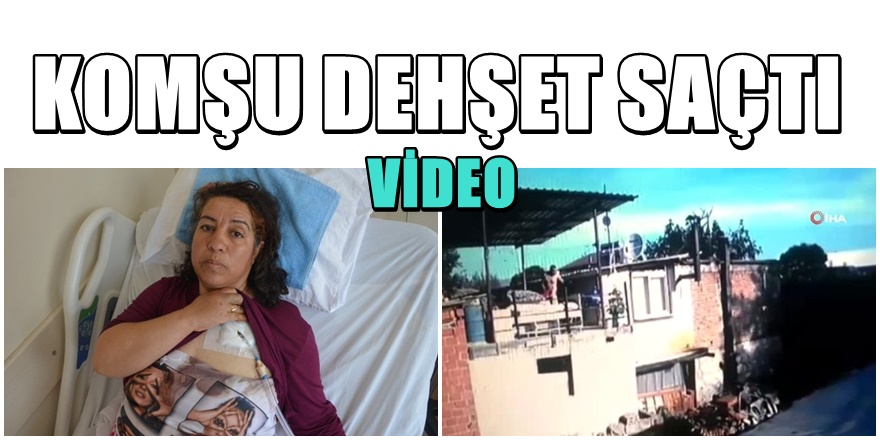 Denizli'de Komşu Cinneti Kamerada