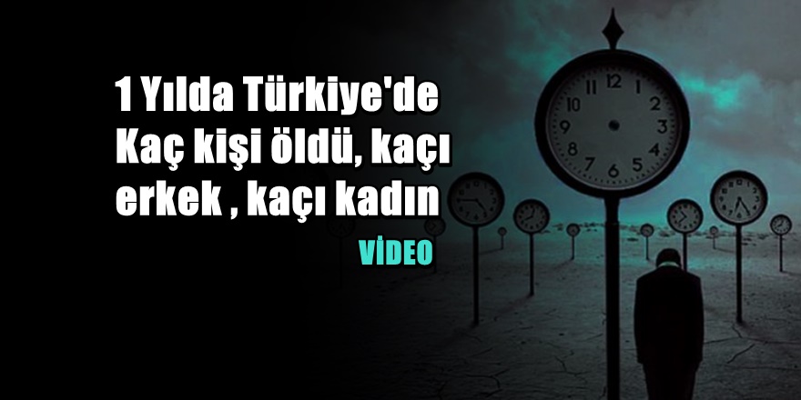 2018 Yılında Türkiye'de Kaç Kişi Öldü ?