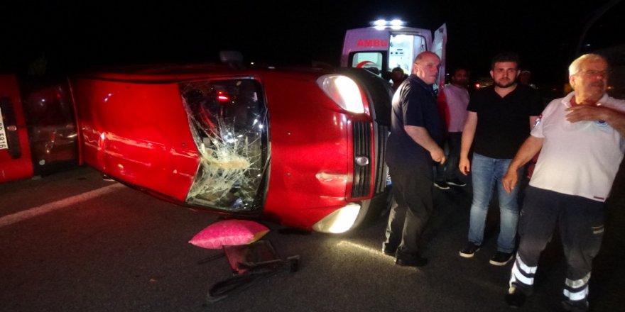 Düzce'de Feci Kaza, 4 Kişi Yaralandı