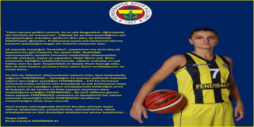 Birsel Vardarlı Demirmen’den Duygusal Veda Mesajı