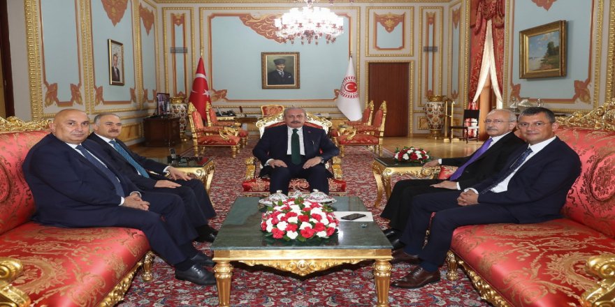 Tbmm Başkanı Şentop, Chp Genel Başkanı Kılıçdaroğlu’nu Kabul Etti