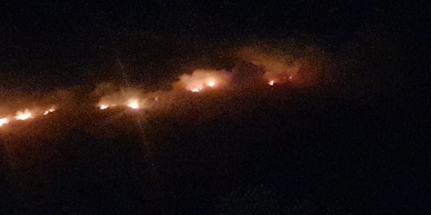 Makilik Alanda Başlayan Yangın Ormana Doğru İlerliyor