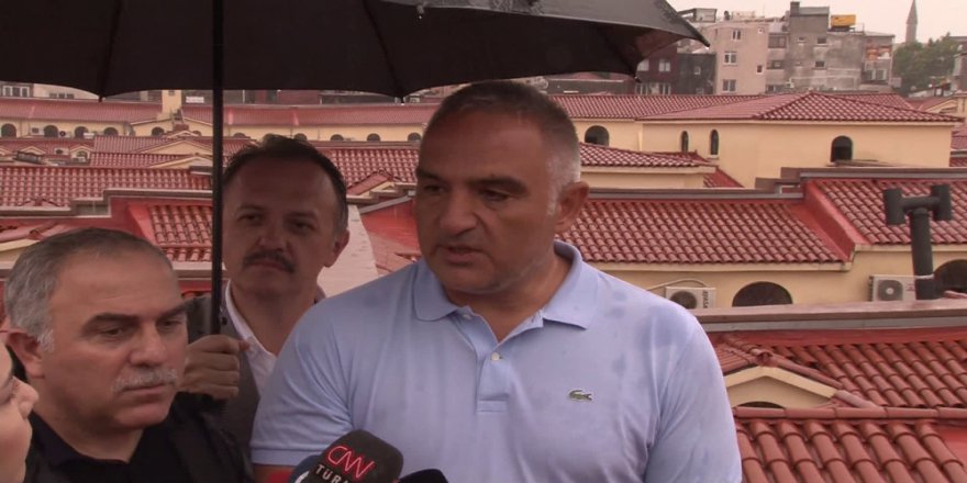 Bakan Ersoy’dan Kapalıçarşı’da Aşırı Yağış Açıklaması