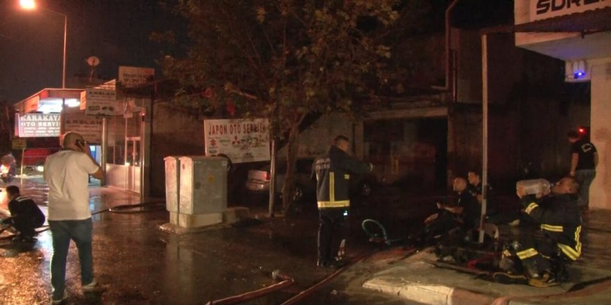 Sanayi Sitesinde Çıkan Yangında Faciadan Dönüldü