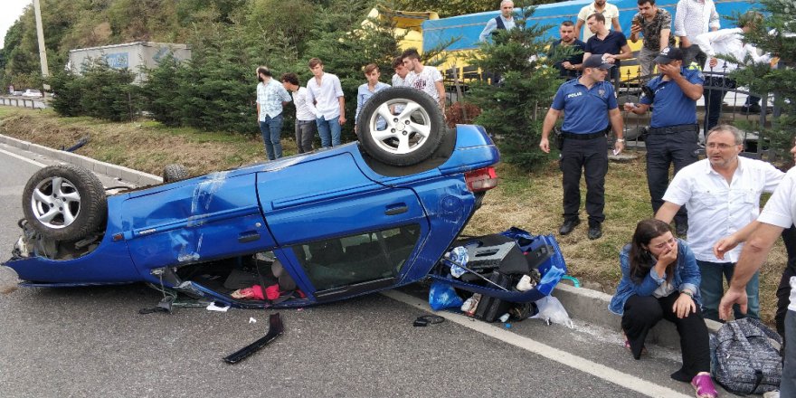 Samsun’da Yemekten Dönen Aile Kaza Yaptı: 9 Yaralı