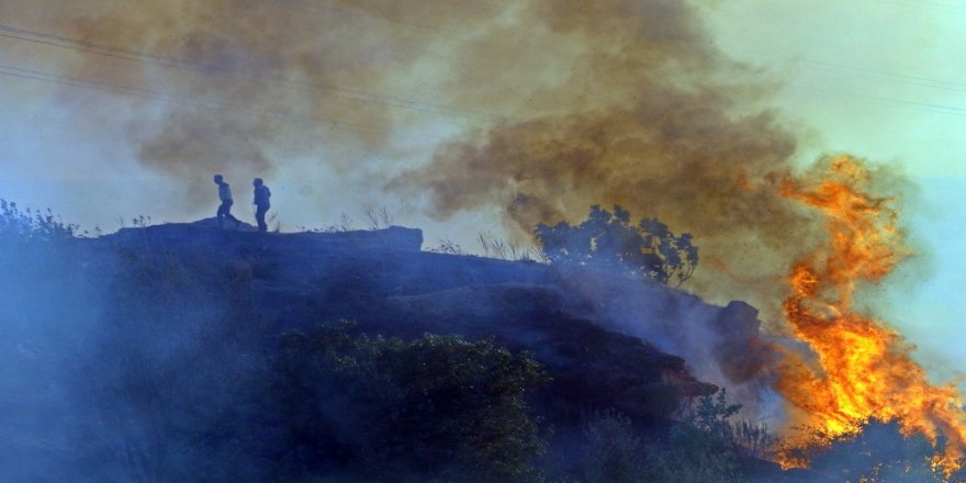 Antalya’da Mahalleliyi Sokağa Döken Yangın