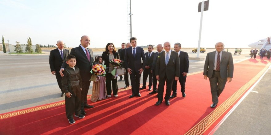 Irak Cumhurbaşkanı Salih Erbil’de