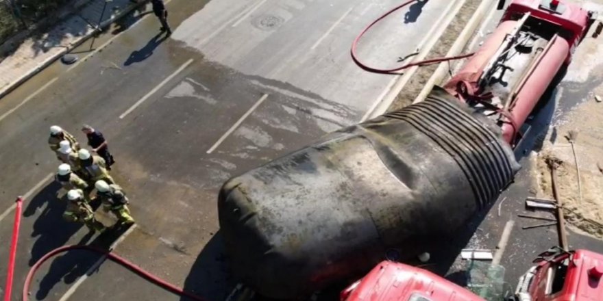 Patlayan Yakıt Tankı Ve Oluşturduğu Hasar Havadan Görüntülendi