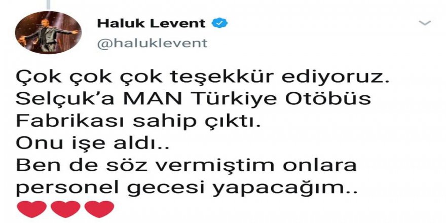 Haluk Levent, Hasta Çocuğun Babasını İşe Alan Firmanın Personeline Konser Verecek