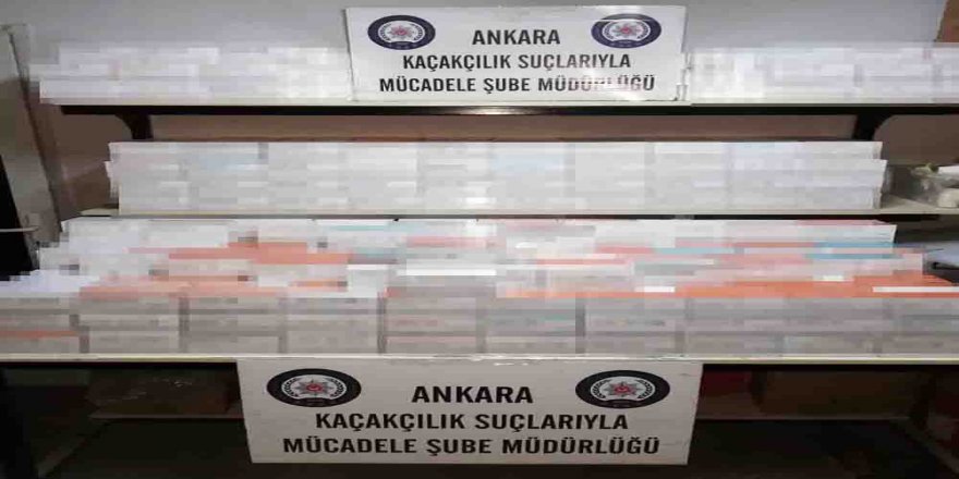 Başkent’te 9 Bin Paket Kaçak Sigara Ele Geçirildi