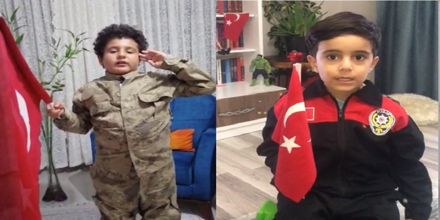 Tunceli’de Miniklerden, Mehmetçiğe Videolu Destek