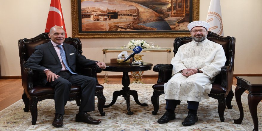 Diyanet İşleri Başkanı Erbaş, Arjantin Büyükelçisi’ni Kabul Etti